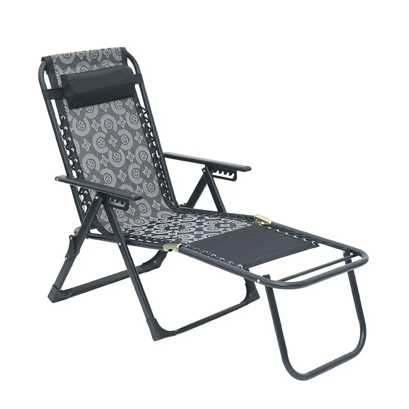 Lightweight Modern Design Foldup Recliner Zero Gravity Chair Portable Metal Office Rest for Garden Beach Park  Use