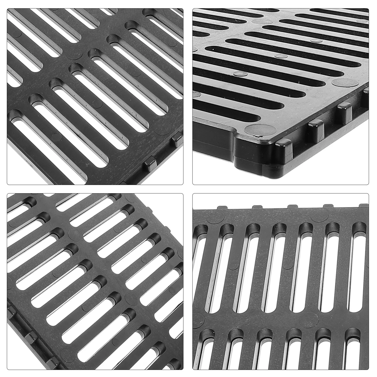 

Plastic Trench Cover Drainage Grate for Outdoor Sewer System Prevents Debris Blockage Easy to Install Replaceable Sturdy City
