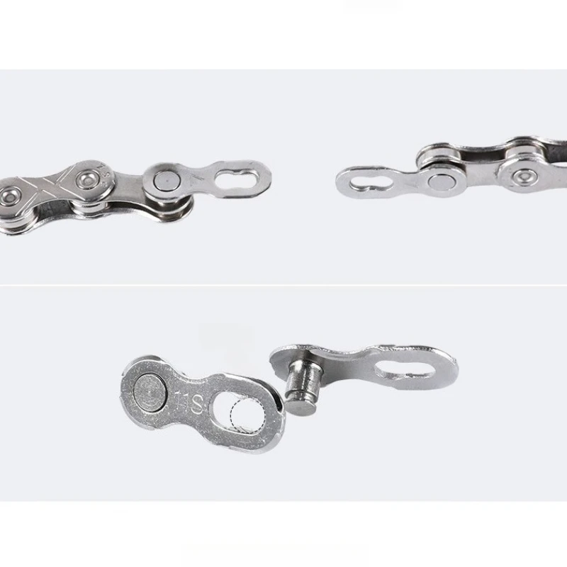 Mountain Bike Chain Magic Buckle Single Speed Chain Quick Release Bicycle Chain Missing Link Bicycle Parts 8S/9/10/11/12 Speed image 4