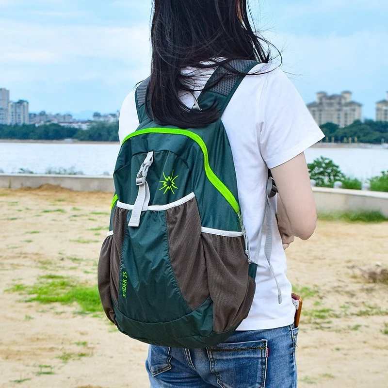 Sports Bag Summer Lightweight Foldable Travel Backpack Versatile Thin Mountaineering Backpack Travel Bag Outdoor Portable