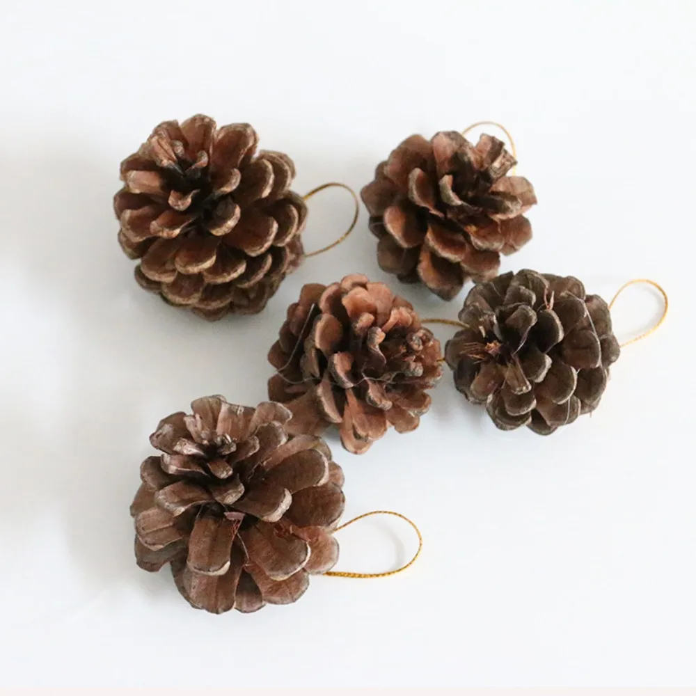 

DIY Xmas Tree Ornaments Pine Cones Gift Pine Cones Ornament Santa Claus Christmas Wreath Decor Foam Pendant Christmas Supply