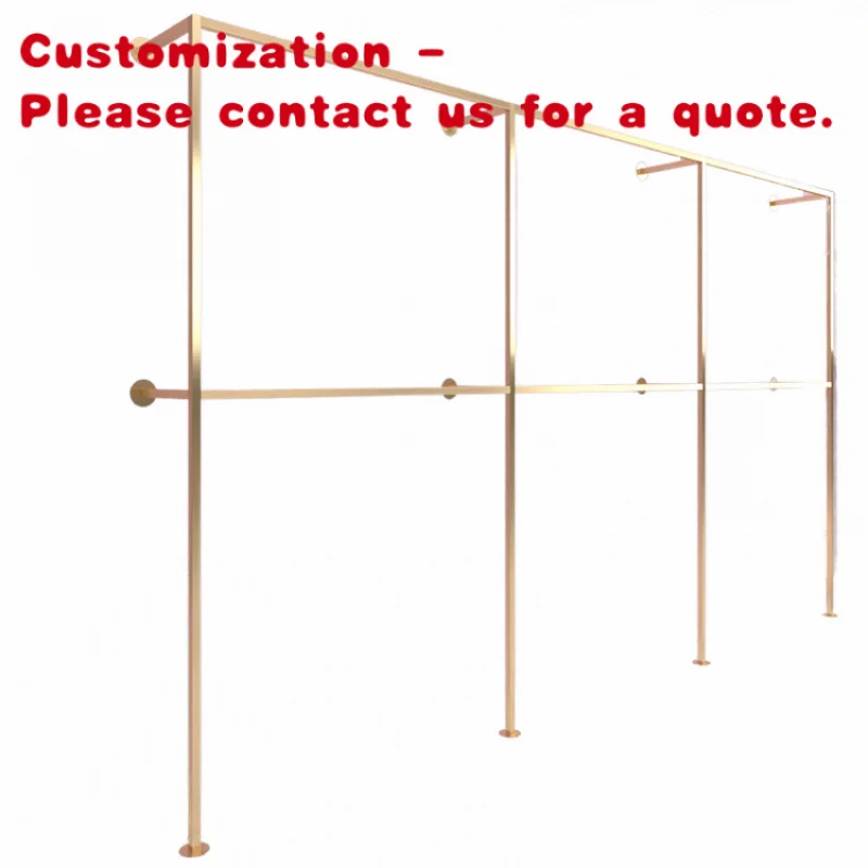 

На заказ. Современный роскошный магазин из нержавеющей стали на заказ, настенная витрина, модные женские светильники для розничного магазина, одежда