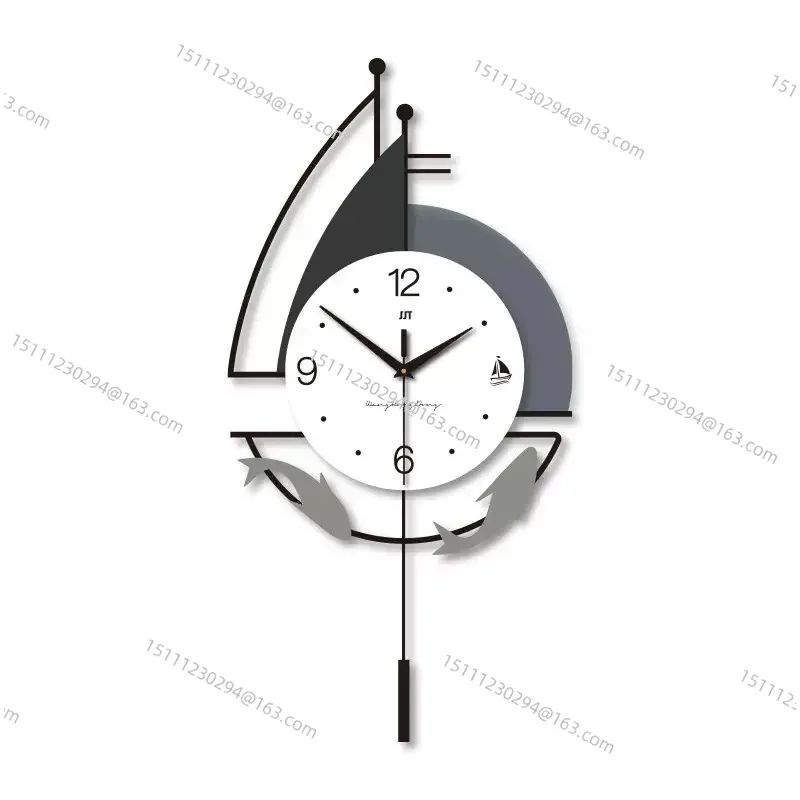 

New Creative Home Clock Wall Hanging Modern Simple Wall Clock Living Room Fashion Restaurant Background Decoration Clock