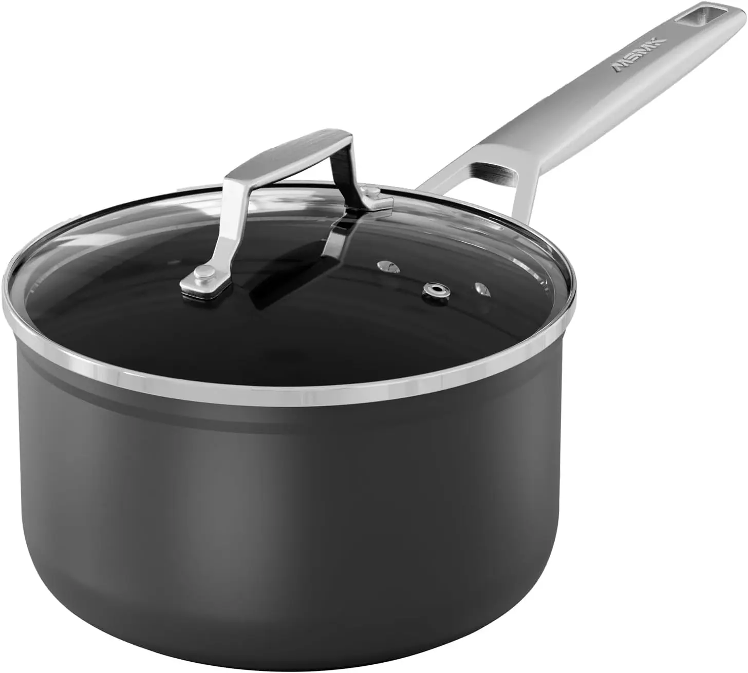 

2 Quart Saucepan with Lid, Nonstick & Oven Safe to 700°F, Scratch-resistant for Induction, Ceramic and Gas Cooktops