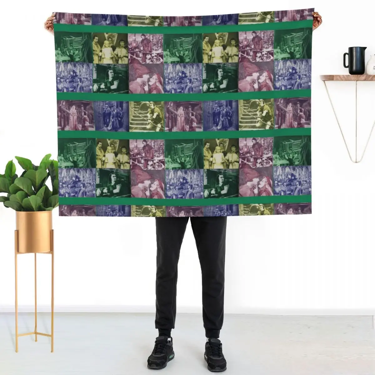 Errol Flynn Olivia De Havilland ROBIN HOOD collage Throw Blanket Travel Decorative Throw Luxury Blankets For Bed Sofas Blankets