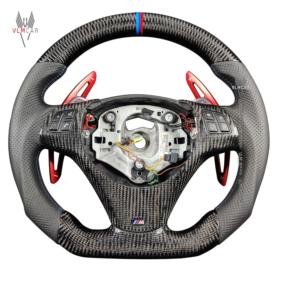 

VLMCAR Private Custom Carbon Fiber Steering Wheel For BMW 3 Series E92 M3 E90 F10 F30 F32 M4 F80 F82 M5 Car Accessories Bodykit