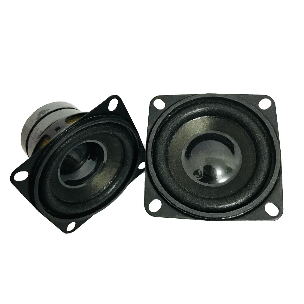 2 adet 2 inç taşınabilir ses hoparlör 4 Ohm 8 Ohm 10W Mini tam aralıklı çift manyetik küçük hoparlör DIY BT hoparlörler ev sineması