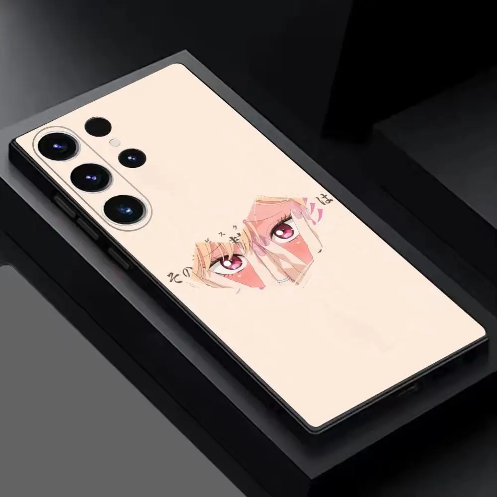 Hot JP Anime Kitagawa Marin Phone Case For Samsung Galaxy S26 S25 S24 S23 S22 S21 Plus Ultra Note20 Soft Black view 3