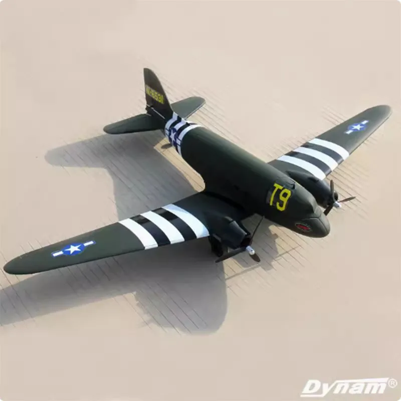 Dynam Rc Plane C47 Wing Span 1.5m World War Ii Aircraft Remote-controlled Fixed Wing Aircraft Model Rc Model Toy Boy Gift