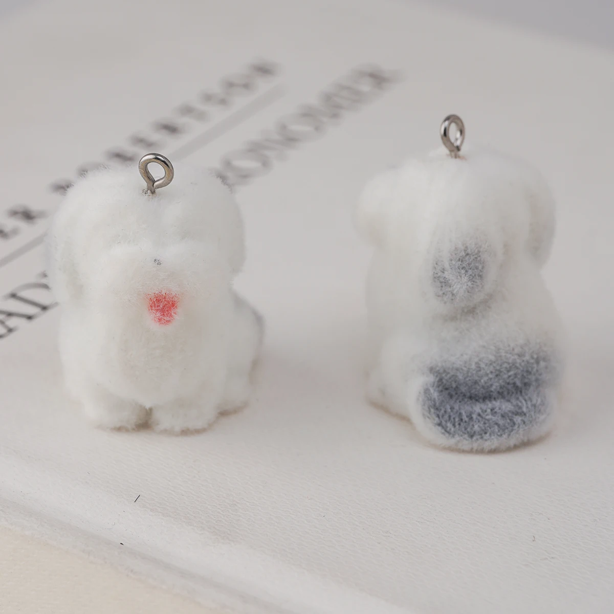 30pcs Cartoon Plush sheepdog Charms cute resin Animal dog Pendants for Bag keychain Necklaces DIY crafts Jewelry Accessories