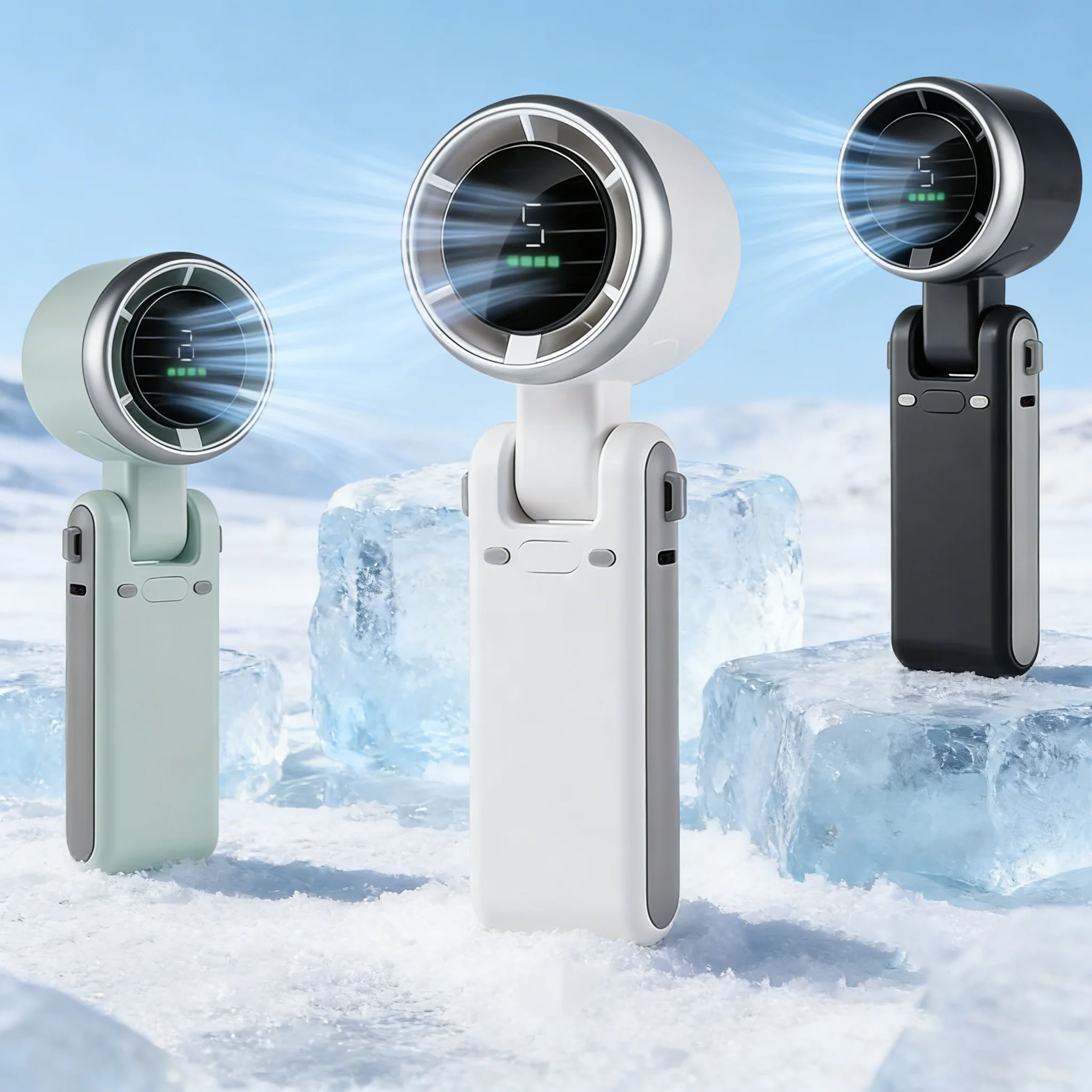 

Лидер продаж 2025 года: Новейший портативный мини-вентилятор на шею для улицы, складной на 180 градусов, настольный, высокоскоростной, мощный турбовентилятор