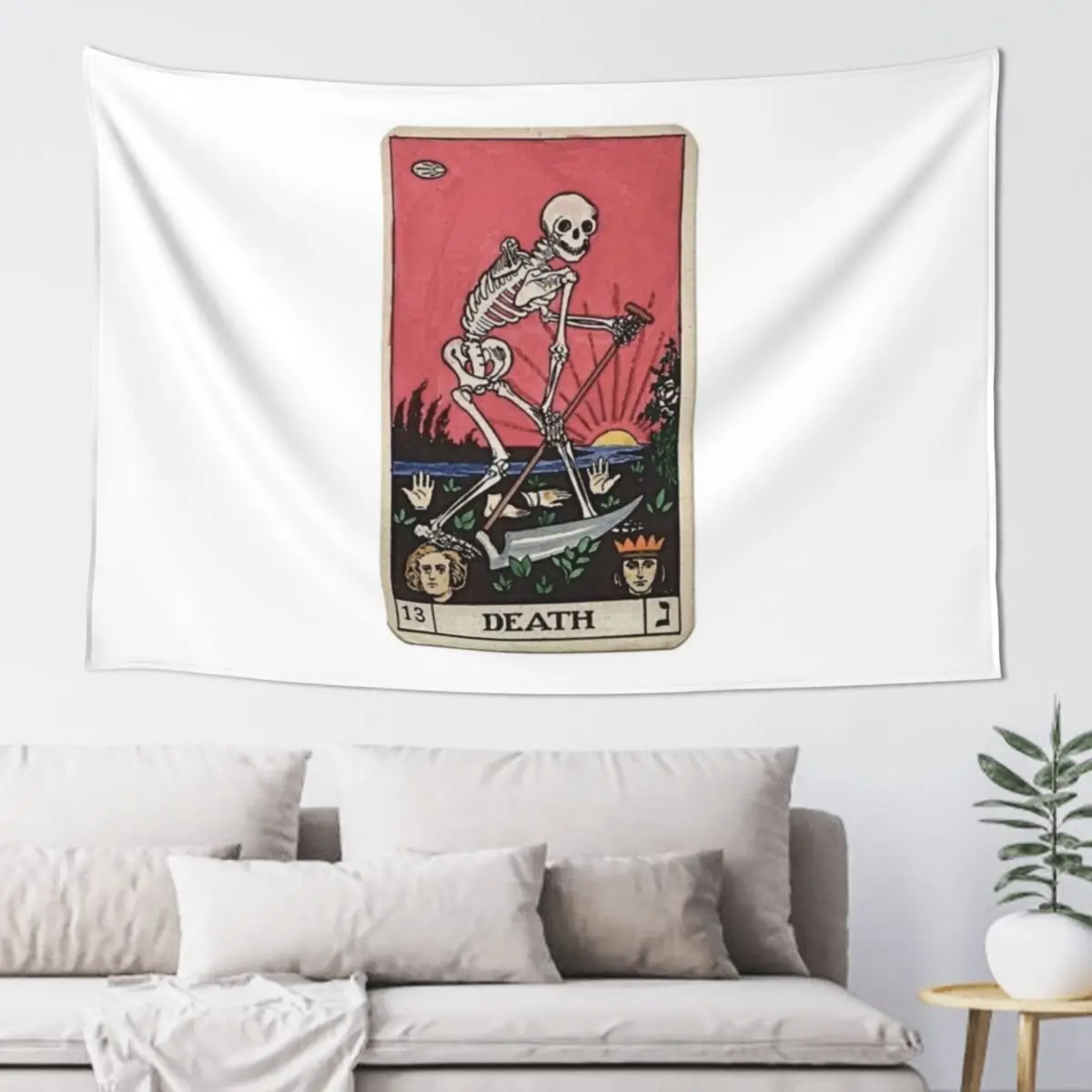 

Death Tarot Tapestry Room Decor For Girls Aesthetic Room Decor Korean Decorative Paintings Tapestry