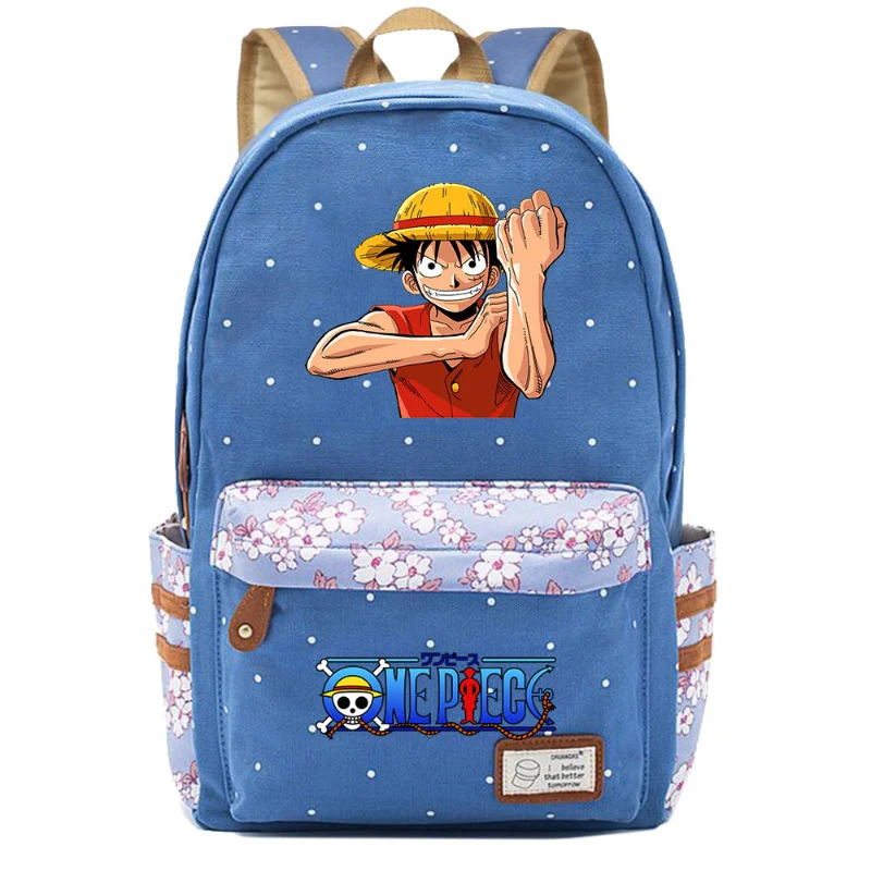 

One Piece New Luffy Student Schoolbag Cute Casual and Lightweight Shoulder Pad Large Capacity Waterproof Backpack