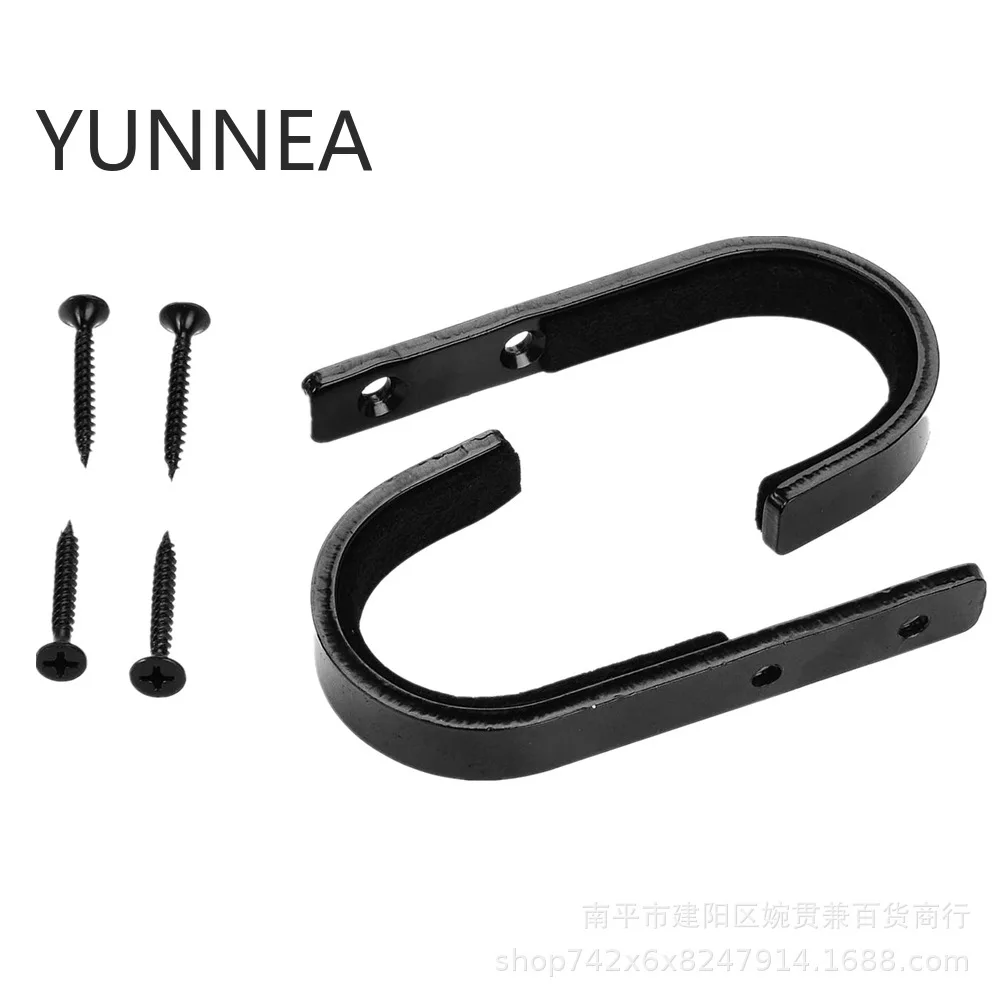 Gun Rack 2pcs Stainless Steel Wall-mounted Toy Rack Hook Black