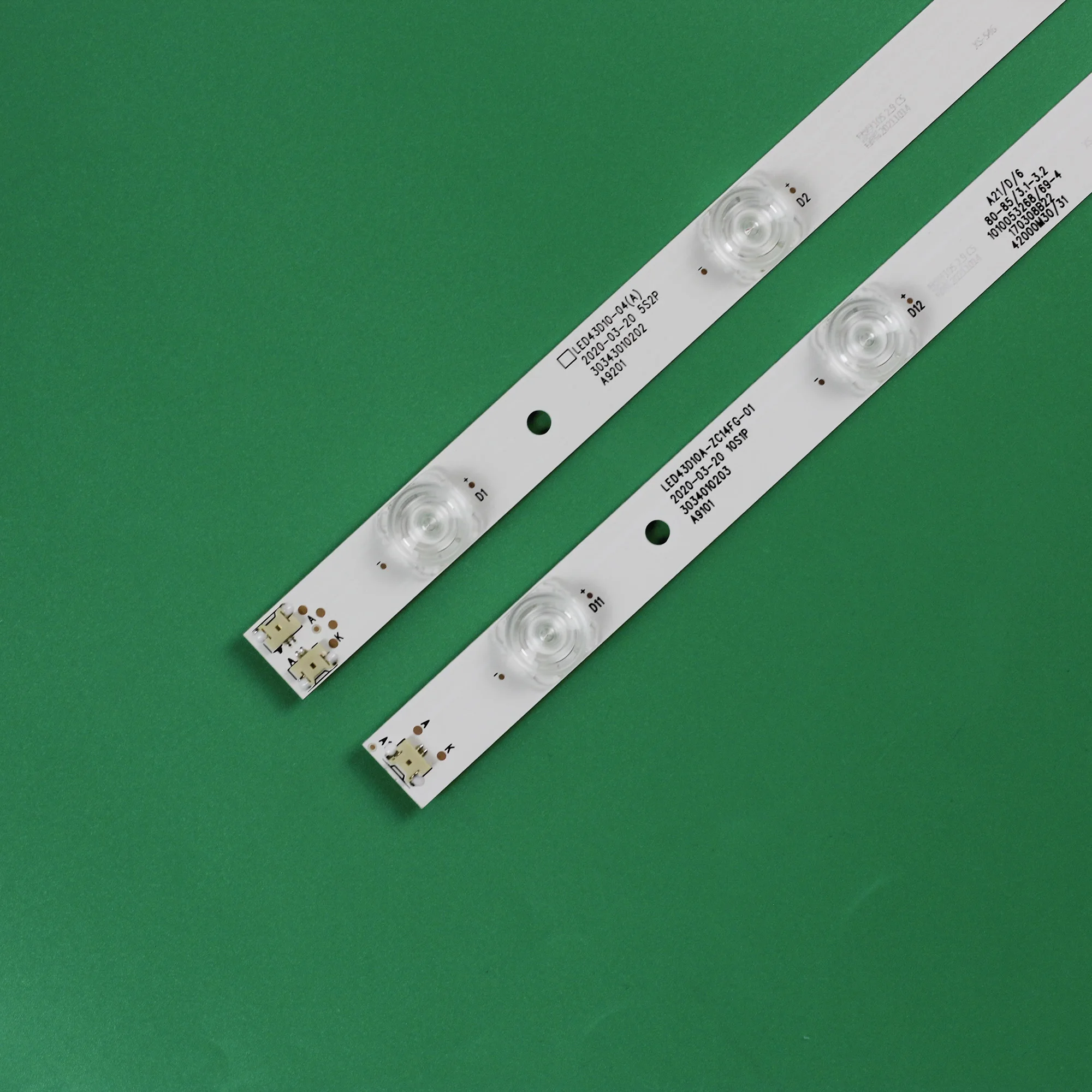 Zestaw 5 szt. Listwa oświetleniowa LED dla LC430EGY-SJM1 LED43D10A-ZC14FG-01 30343010203 30343010204 06 10 s1p 5 s2p 43 ux10s