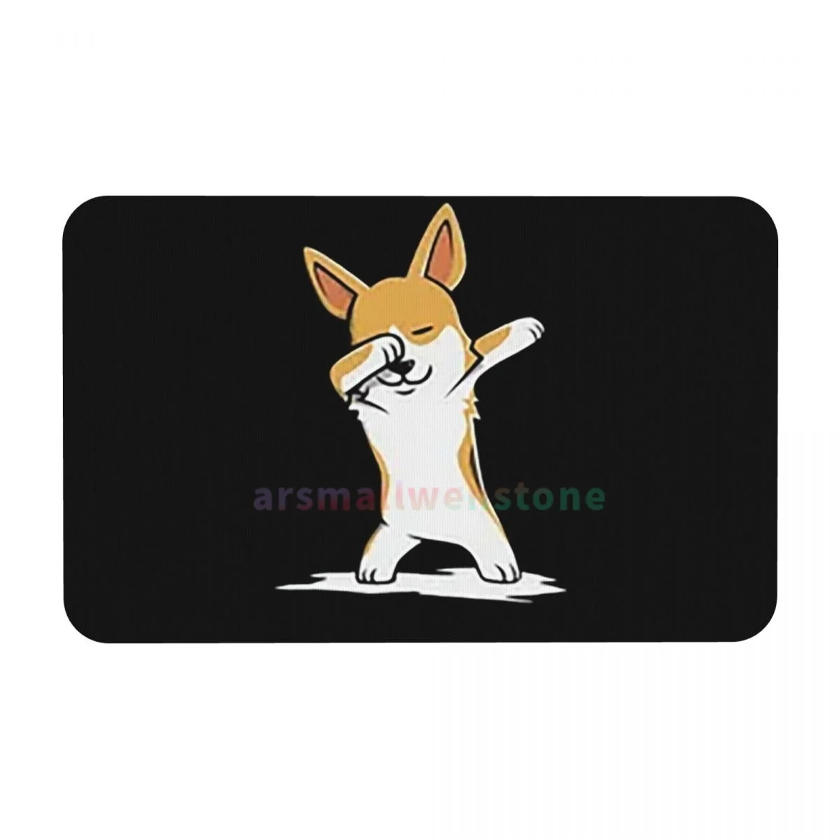 Corgi Dabbing Dog Diatom mud cushion absorbent quick drying mat bathroom door mat toilet diatomaceous earth non-slip foot mat