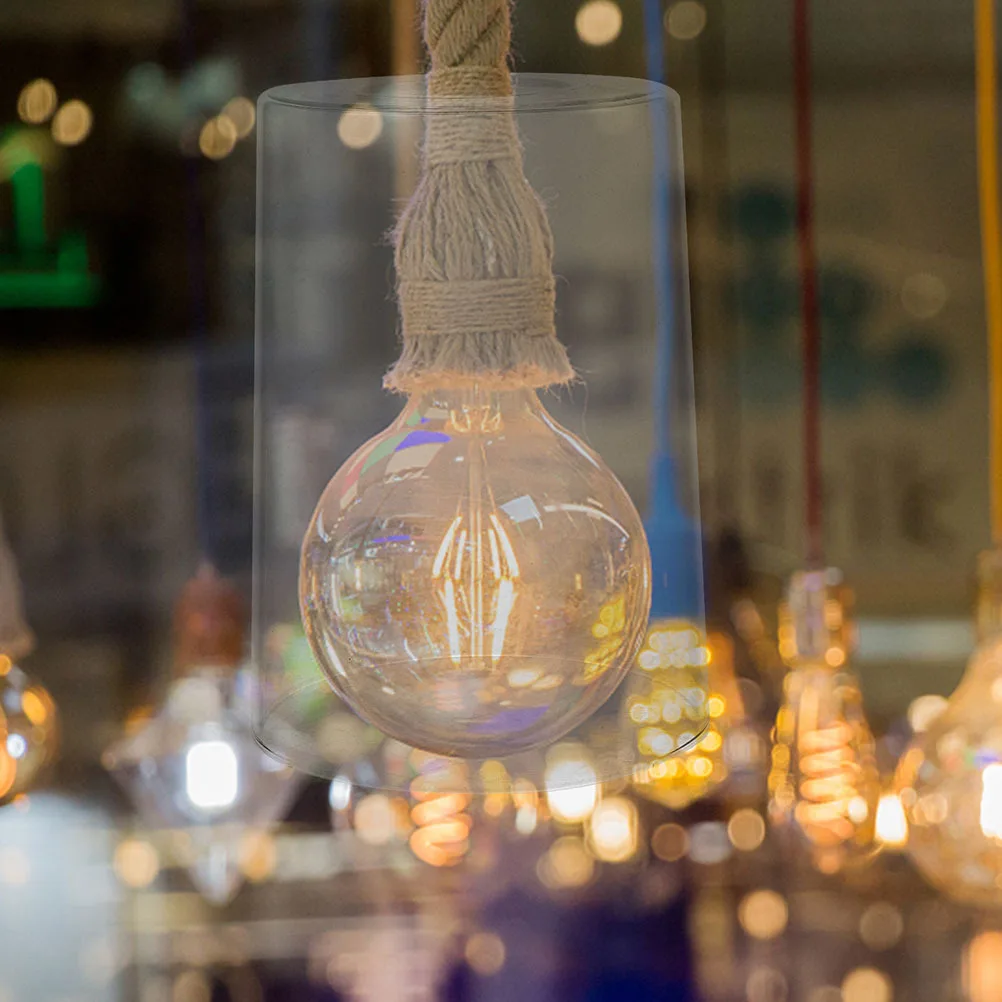 

Clear Cylinder Glass Lampshade Transparent Replacement Lamp Shade for Pendant Floor Table Lamp Chandelier Modern Light Cover