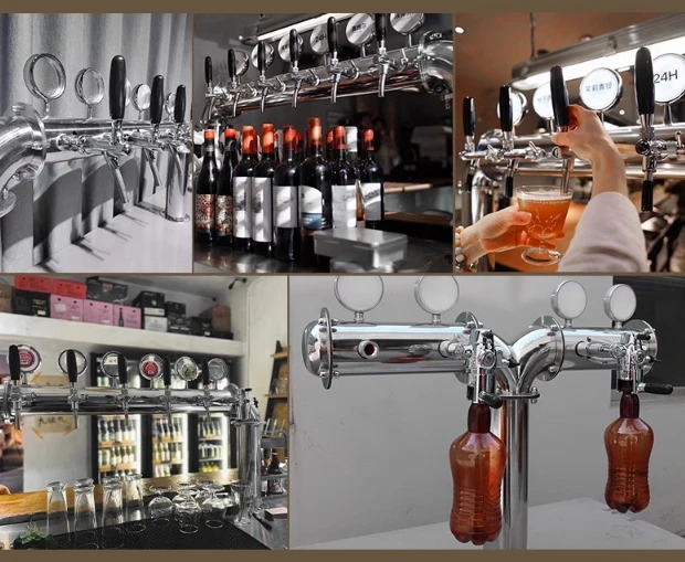 Dispensador de Cerveja Artesanal e Máquina de Chopp Comercial de Aço Inoxidável de Alta Qualidade com Refrigeração a Ar - Sem Avaliações ainda