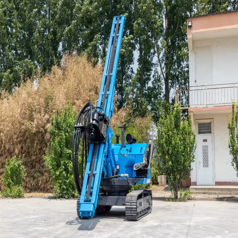 Ground Pile Driver 360 Degree Rotate Photovoltaic Solar Ramming Machine Hydraulic Pile Drilling Rig