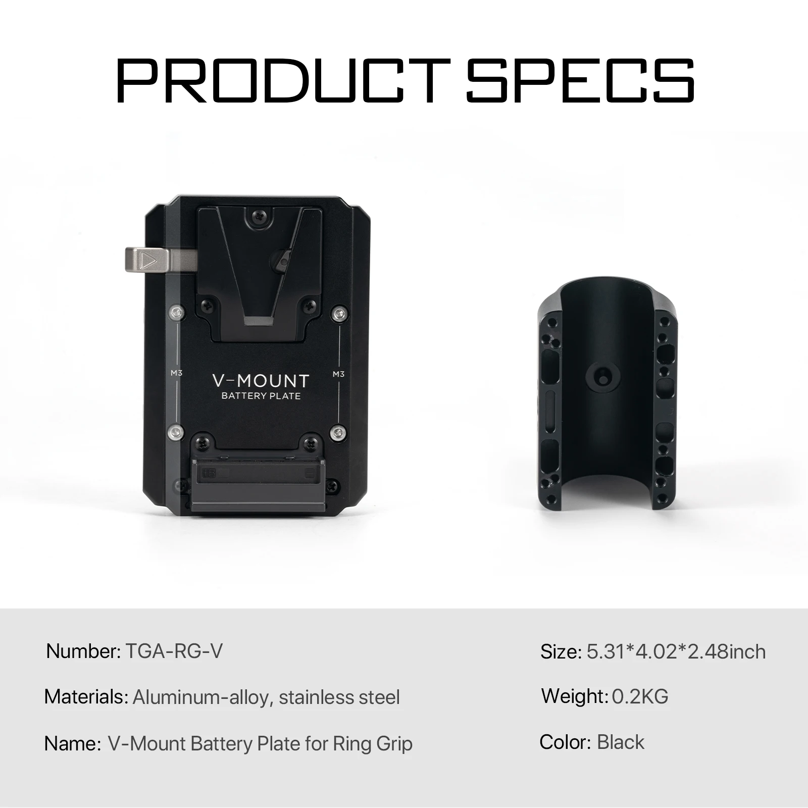 TILTA for DJI Ronin RS2/RS3/RS3 Pro/RS4/RS4 Pro RS5 TGA-RG-PM+TGA-RG-V Ring Grip Battery Plate Power Supply Module Holiday KIT