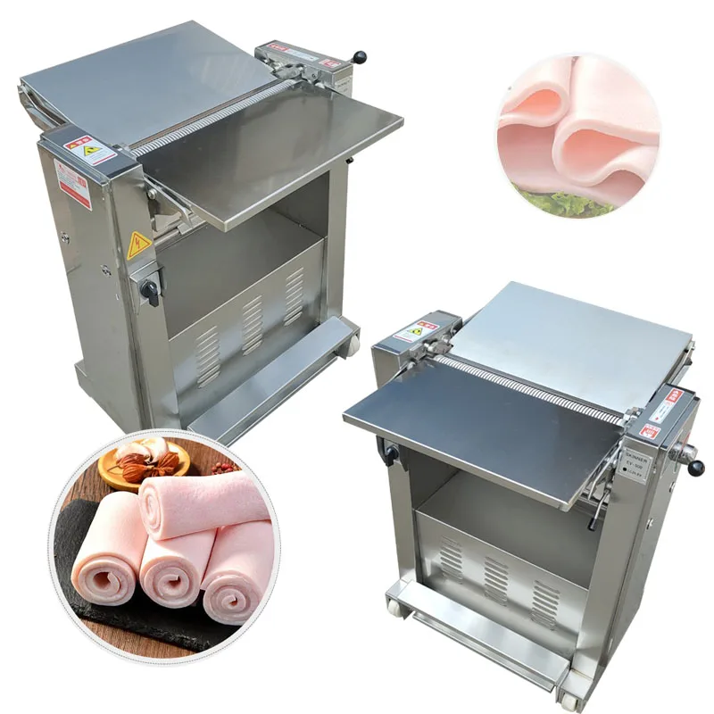 

110V 220V Electric 0.5-6mm Adjustable Fresh Meat Peeling Machine For Sale