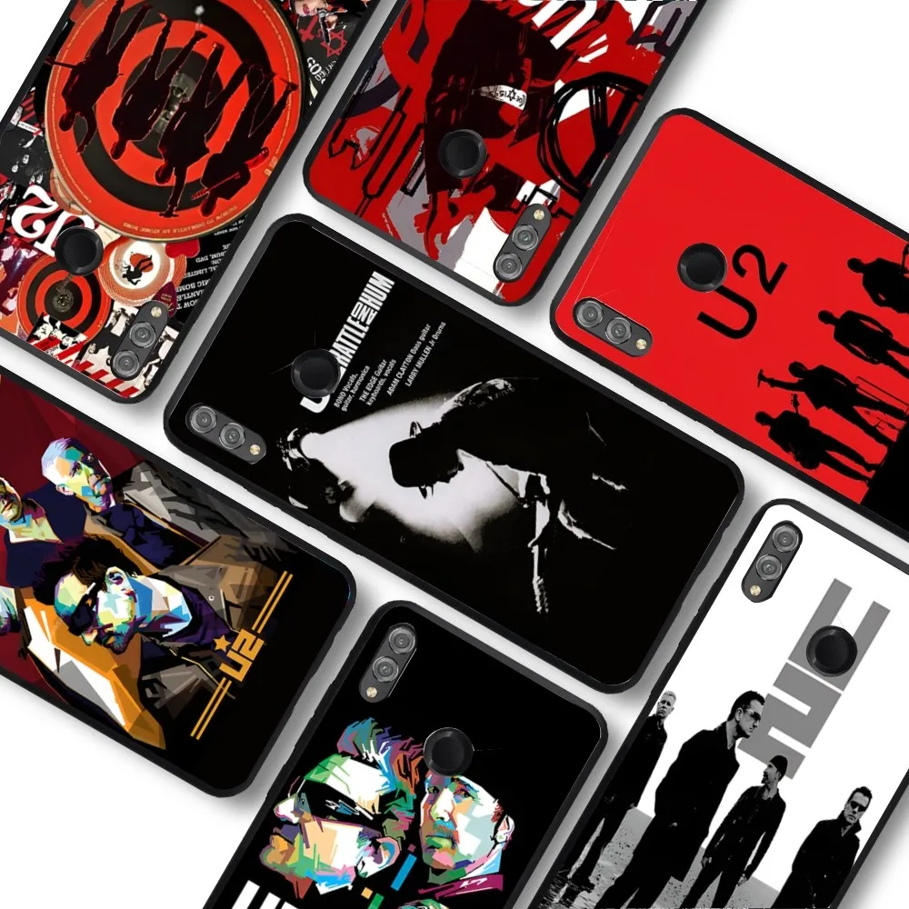 U-U2 Pop Band Phone Case For Huawei Honor 10 Lite 9 20 7A 9X 30 50 60 70 Pro Plus Soft Silicone Cover