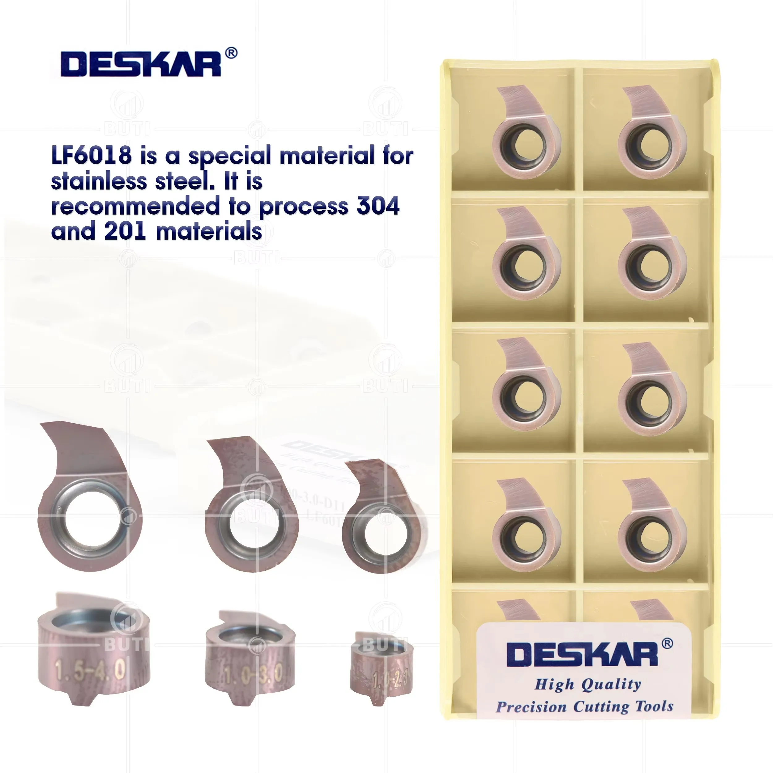 

DESKAR 100% Original MB05/07/09 LF6018 CNC Lathe High hardness Comma Blade Used For Processing Steel Parts Stainless Steel Tools