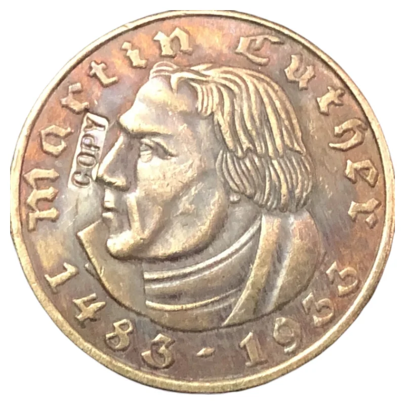 

1933 Germany 2 Reichsmark Martin Luther