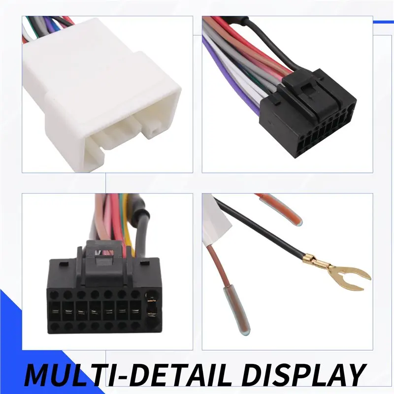 M45K-1Pc Car Stereo Radio 16PIN Adaptor Wiring Harness For Mitsubishi Lancer-Ex ASX Power Calbe Wire Head Unit Harness