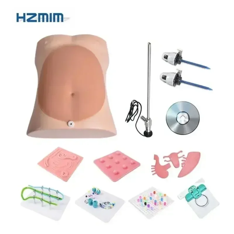 Laparoscopic Trainer Box Set, Laparoscopia Praticando Modelo com Câmera Enoscópio, Simulado Abdominal