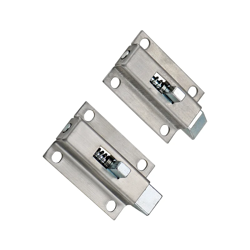 قفل زنبركي من الفولاذ المقاوم للصدأ 304 يستخدم لمسامير الباب الأوتوماتيكية على السطح في المعدات الصناعية