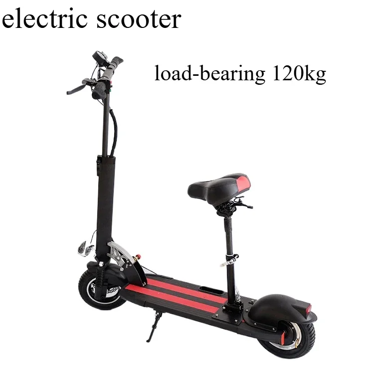 Folding adult aluminum alloy off-road double disc brake electric scooter is convenient for travel work bike