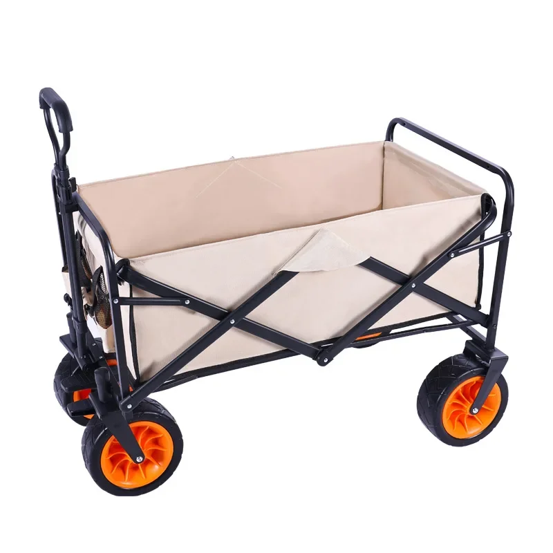 outdoor collapsible multipurpose wagon trolley foldable folding picnic camping cart