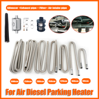 60/100/120/150/200/250/300cm Air Diesel Heater Car Parking Exhaust Pipe Hose Silencer Muffler For Webasto Eberspacher Heater