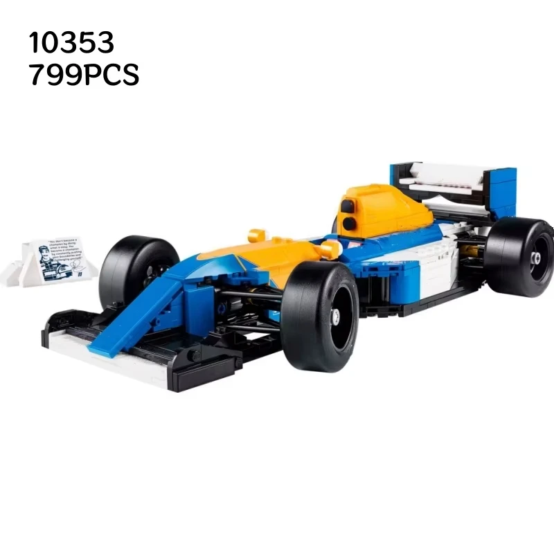 2025 nuevo producto 10353 equipo FW14B bloque de construcción de carreras modelo serie azul 799 Uds ladrillo para niños regalo educativo