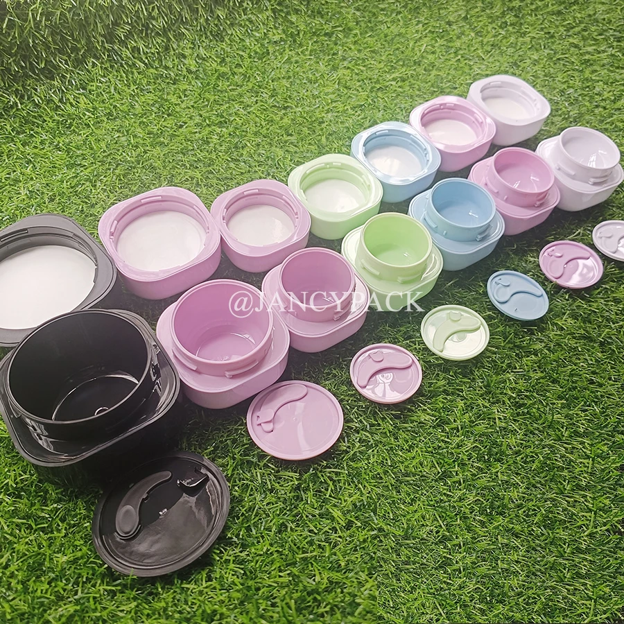 

5/10/15/20/30/50/150 г пустой белый розовый синий косметический лосьон для лица и тела с двойными стенками матовая полипропиленовая пластиковая банка для крема