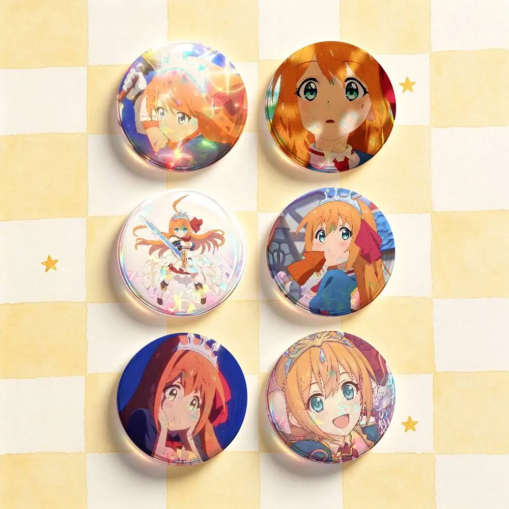 P-Princess Connect Re Dive Pecorine Badges 25 32 44 58 75 mm Round Customizable Wholesale Fan goods Self-made fan freebies