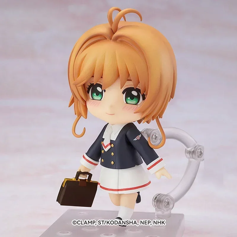 Genuine Card Captor Sakura Anime Figure Kinomoto Lovely Clay Girl Action Figure Pvc Statue Collectible Model Toy Gift Uniform