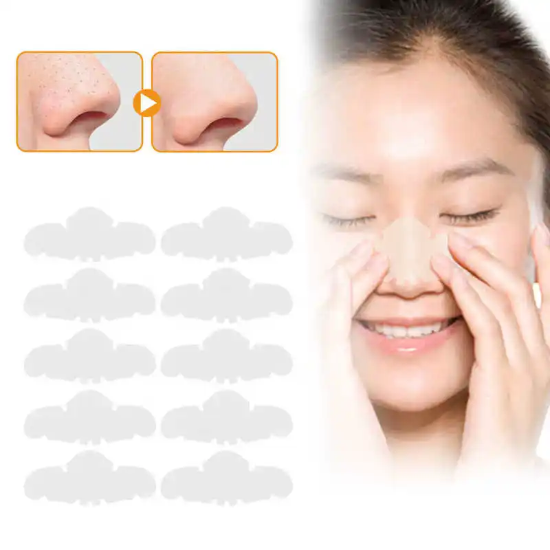 10pcs Hydrocolloid Nose Patches Blackhead Removal Deep Cleansing Pore Strips for Face Nose and Pores