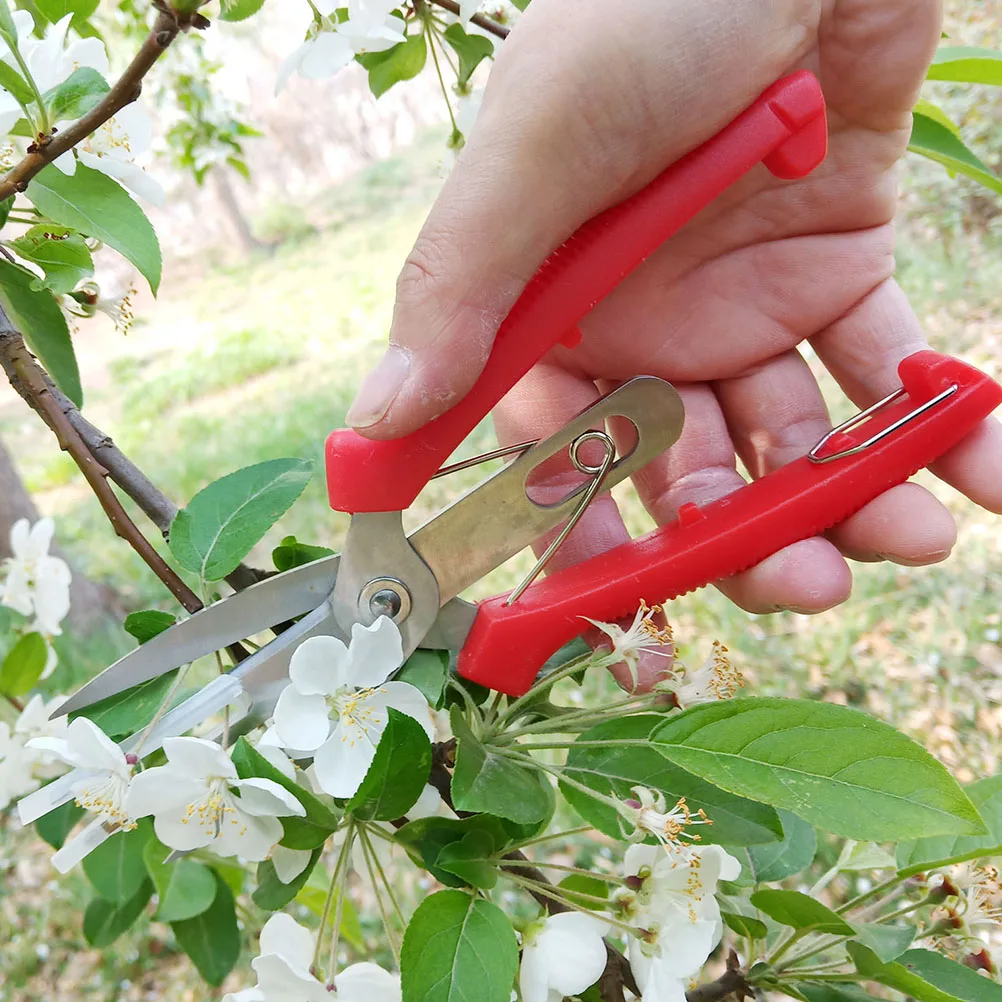 

1pc Pruning Shear Double Mouth Design Lightweight Garden Scissors Fruit Vegetable Trimmers Portable Branch Shear