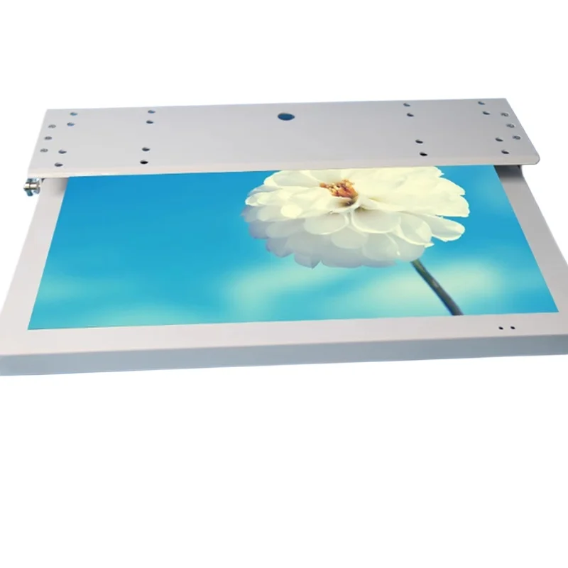 19 Inch and 22 Inch Passenger Car Bus, Bus Advertising Machine Car Mounted Ceiling Front Folding Advertising Display Screen