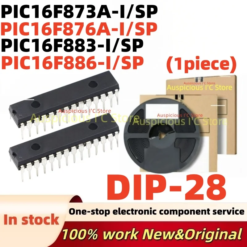 (1Pcs) PIC16F873A PIC16F876A PIC16F883 PIC16F886 PIC16F873A-I/SP PIC16F876A-I/SP PIC16F883-I/SP PIC16F886-I/SP DIP-28