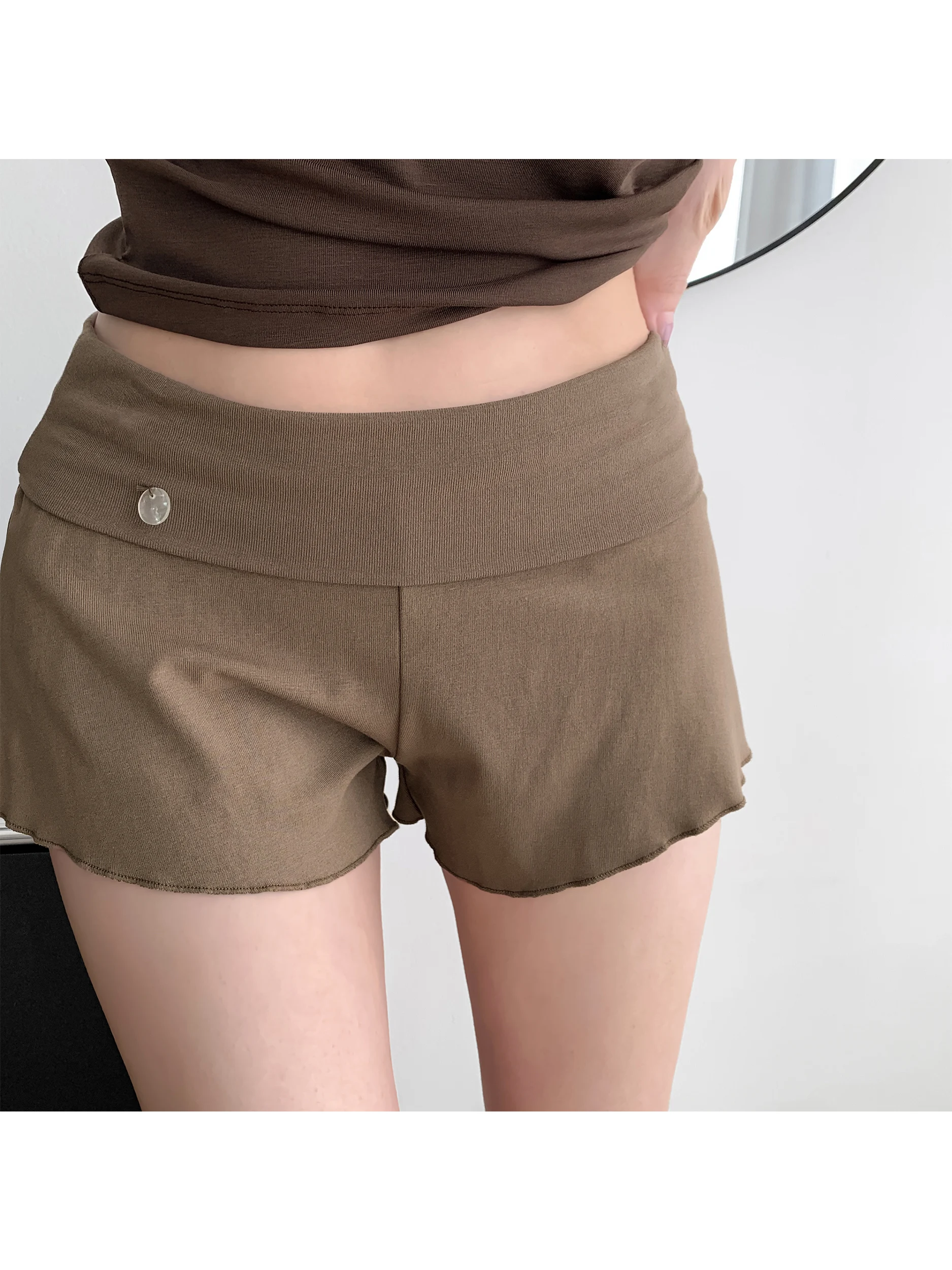 Zhang Zi  Ballet Inspired Lightweight Comfortable Yoga Sports Shorts Women's Hot Pants Casual Wide Leg Cotton Blend