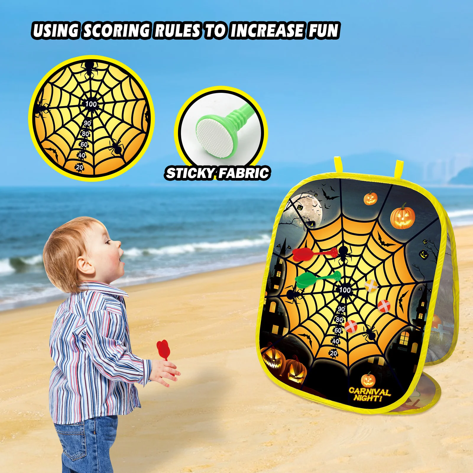 Nieuwe 3-In-1 Kinderen Zitzak Outdoor Sport Speelgoed Draagbaar Veilig Gooien Spel Set Opvouwbare Zandzak Toss Gametent Speelgoed Voor Kinderen