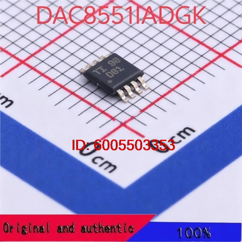 1-5PCS brand new DAC8551 DAC8551IADGKR Original and authentic products encapsulation:VSSOP8
