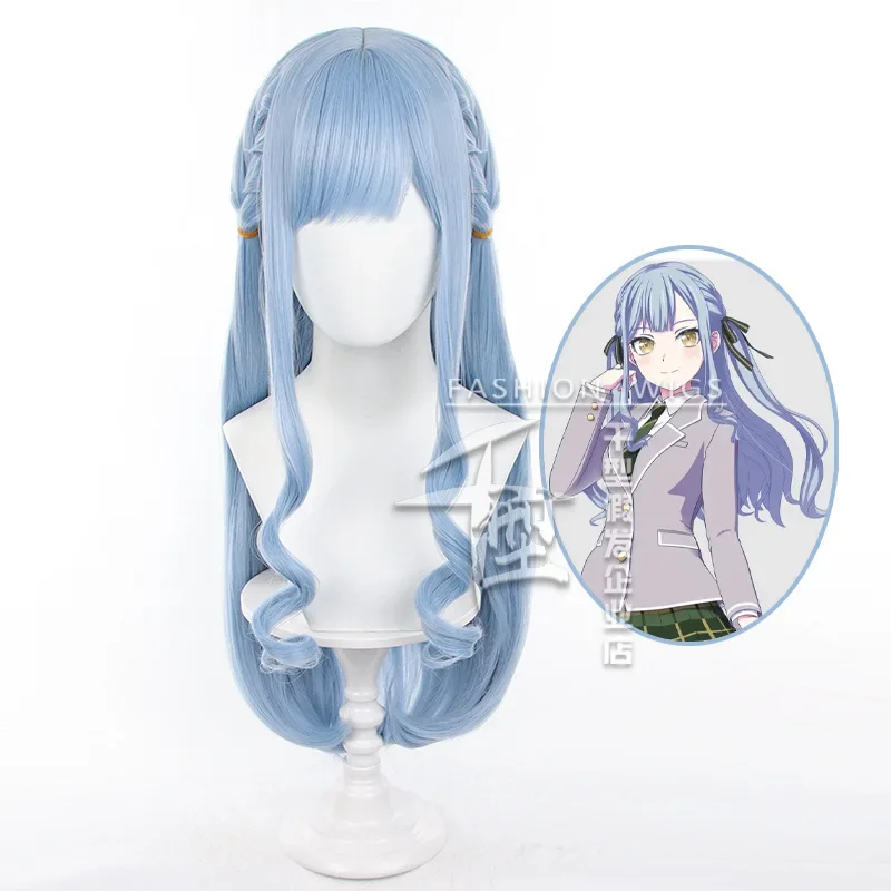 Anime BanG Dream! Ave Mujica Oblivionis Cosplay Wig Togawa Sakiko Long Light Blue Hair Pigtails Wigs For Women Girls Keyboardist