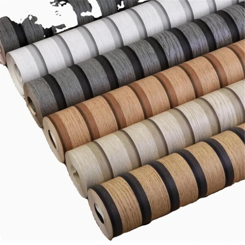 New modern minimalist new Chinese style 3D wood grain grille wallpaper bedroom tea room living room sofa background wall paper