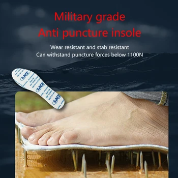 1 คู่ Anti-piercing สวมใส่นุ่มความปลอดภัยรองเท้าพื้นรองเท้ากลางแจ้ง Anti-puncture Damping Pads Kevlar Stab-ทนพื้นรองเท้า