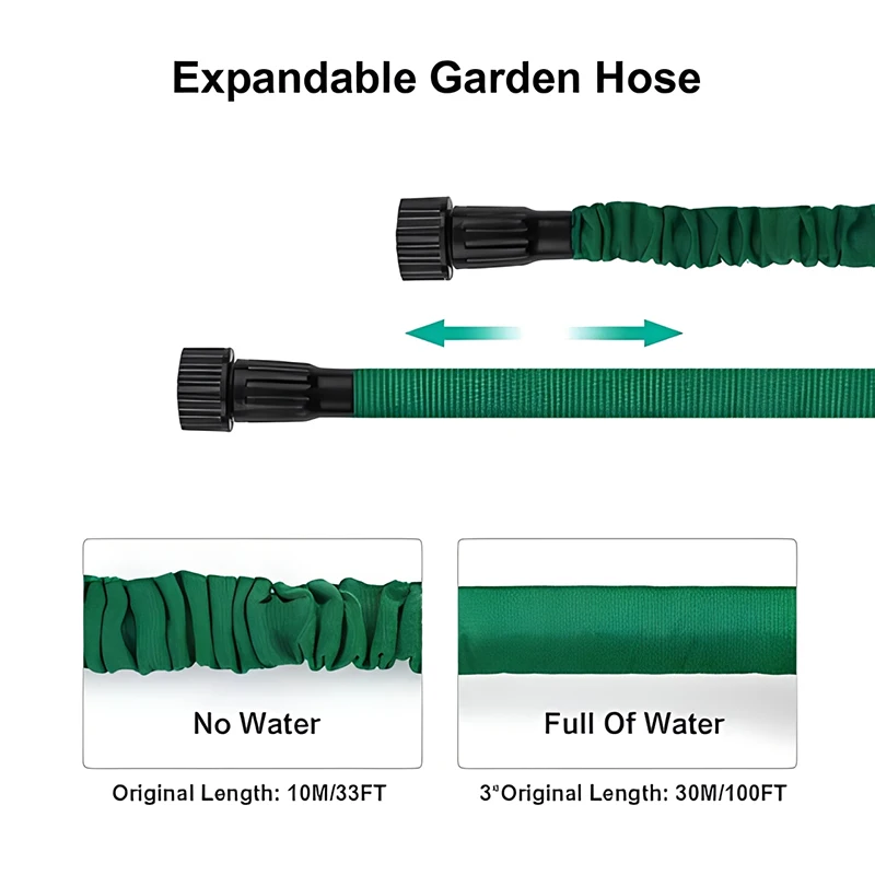 25FT-75FT Home Magic Hose Spray Water Flexible Hose Car Wash Flower Watering Garden Supplies