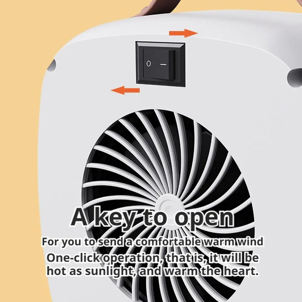 500 واط سطح المكتب سخان الهواء الدافئ المحمولة التدفئة السريعة خفيفة الوزن ترموستات ذكي الحماية من الحرارة الزائدة مكتب المنزلية #5